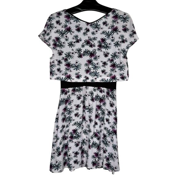 Maje River Optical Illusion Floral Short Sleeve Dress Small - Picture 4 of 16